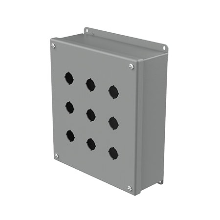 Nvent Hoffman Captive Screws Electrical Enclosures, 9-1/2 in H, 3 in D, 8-1/2 in W, NEMA 12, Steel E9PBG