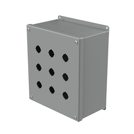 Nvent Hoffman Captive Screws Electrical Enclosures, 9-1/2 in H, 4-3/4 in D, 8-1/2 in W, NEMA 12, Steel E9PBXM