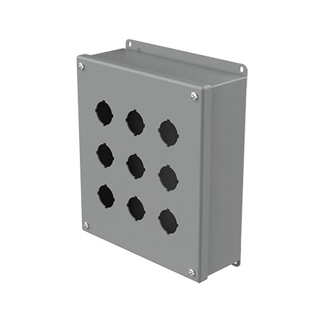 Nvent Hoffman Captive Screws Electrical Enclosures, 9-1/2 in H, 3 in D, 8-1/2 in W, NEMA 12, Steel E9PB