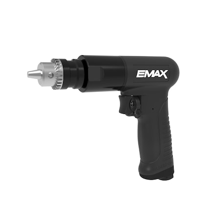 Emax Air Drill, Reversible, Industrial, 1/2 In., 6CFM EATDR05S1P