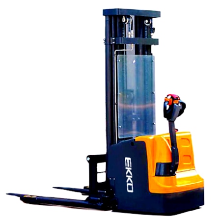 Ekko Full Electric Walkie Straddle Stacker, 4 EB18E