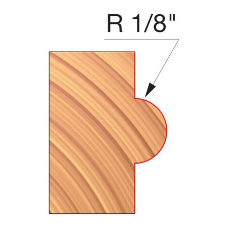 Diablo Convex Radius Cutters, 1/8 in L Radius EC120-IC