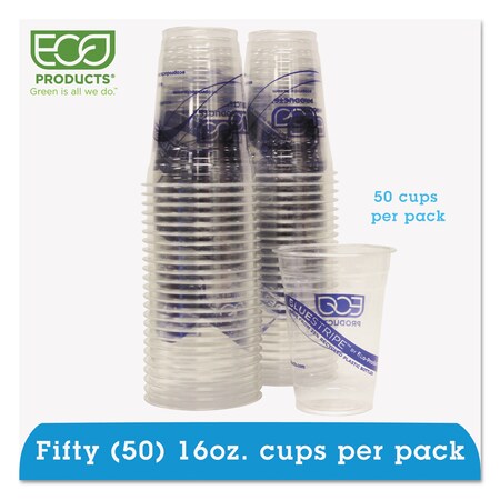 Eco-Products BlueStripe Recycled Content Co, PK50 EP-CR16PK