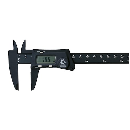 Moore & Wright Plastic Digital Caliper 0-150mm/0-6" ECP015D