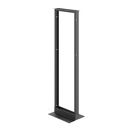 Nvent Hoffman Open Frame Rack, 72.00x20.25x15.00, Black, Aluminum 2-Post EDR19FM38U