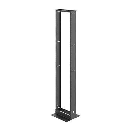 Nvent Hoffman Open Frame Rack, 96.00x20.28x18.00, Black, Aluminum 2-Post EDR19FM51U6