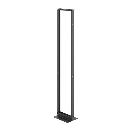 Nvent Hoffman Open Frame Rack, 108.00x20.25x15.00, Black, Aluminum 2-Post EDR19FM58U
