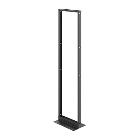 Nvent Hoffman Open Frame Rack, 96.00x24.25x15.00, Black, Aluminum 2-Post EDR23FM51U