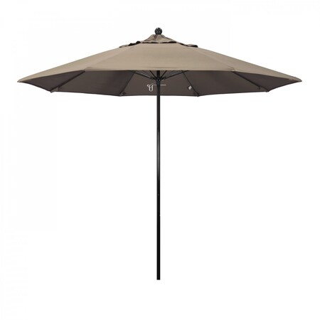 March Patio Umbrella, Octagon, 105" H, Sunbrella Fabric, Taupe EFFO908-5461