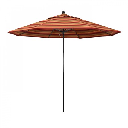 March Patio Umbrella, Octagon, 105" H, Sunbrella Fabric, Astoria Sunset EFFO908-56095