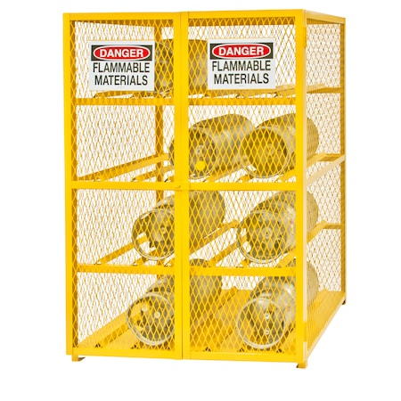 Durham Mfg Gas Cylinder Cabinet, 50x42, Capacity 12 EGCC12-50