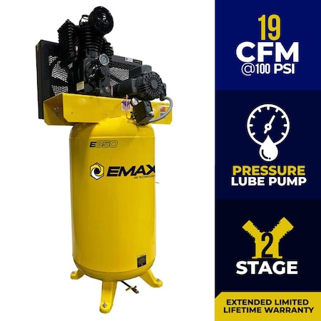 Emax EI 5HP Vertical Gallon 80 Gallon Air Compressor, 1 Phase EI05V080I1