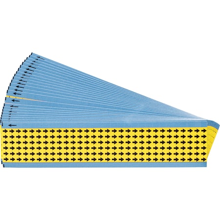 Brady Electronic Inspection Arrows 0.25", PK 25 EIA-3025-YL-PK