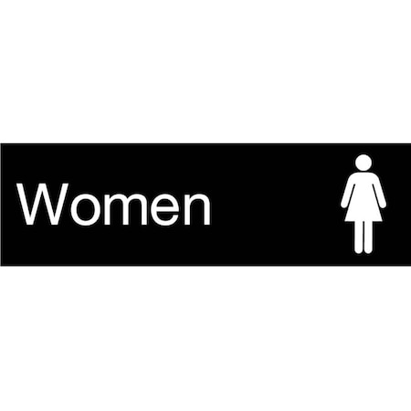 Nmc Women Engraved Sign, EN24BK EN24BK