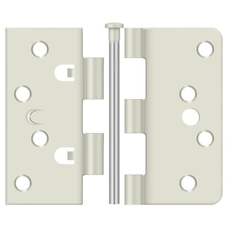 Deltana White Door and Butt Hinge, Holes per Leaf: 4 EN4404USPW-UN
