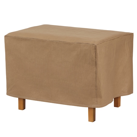Duck Covers Essential Latte Patio Rectangle Ottoman Cover, 40"x38"x18" EOT403818