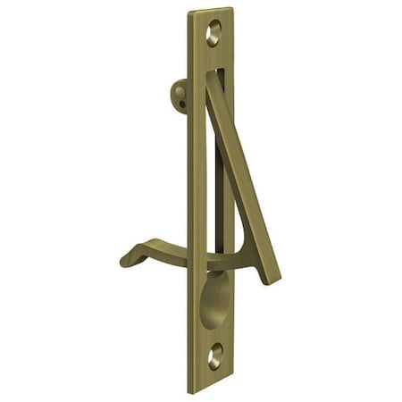 Deltana Edge Pull, 4" Antique Brass EP475U5