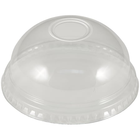 Empress Dome Lid W/ No Hole Fits 9/12oz., PK1000 EPETDL12T