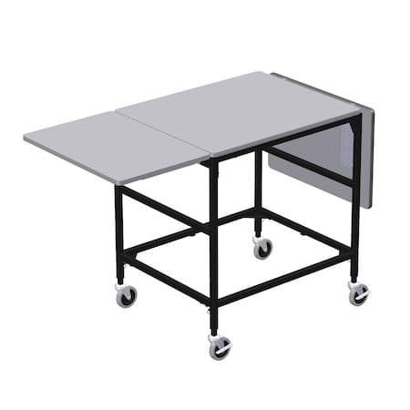 Irsg Mobile Work Table with Drop Leaves ERGO-32-K1