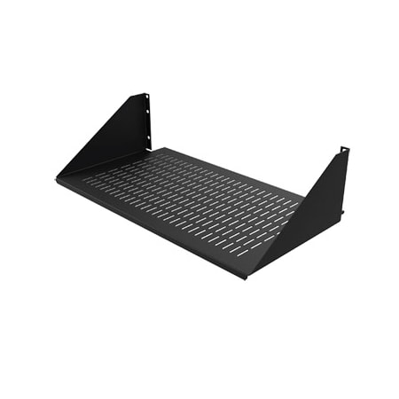 Nvent Hoffman Single-Sided Steel Vented Shelf, fits 19" rack, Black, Steel ESH19V