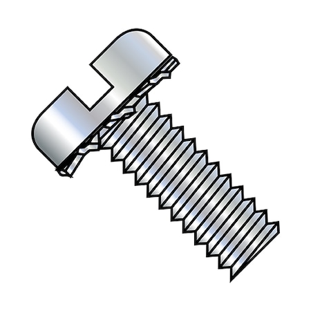 Zoro Select #10-32 x Machine Screw, Zinc Plated Steel, 3/8 in L, 5000 PK 1106ESP
