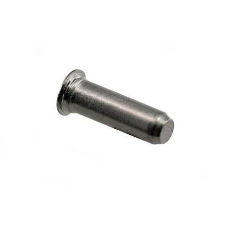 UNICORP Self-Clinching Stud, 3 mm, 12 mm, Pilot Pin Flush, Stainless Steel ETPS-3MM-12