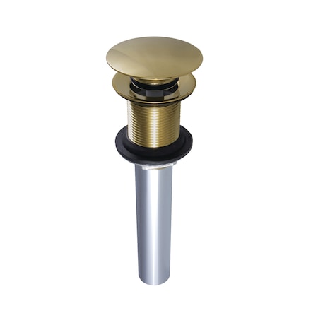 Kingston Brass Brass, Bathroom Sink Drain, Push Pop-Up Drain without Overflow EV7002