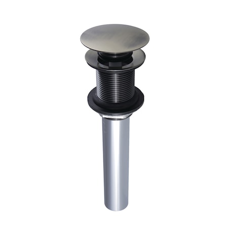 Kingston Brass Brass, Bathroom Sink Drain, Push Pop-Up Drain without Overflow EV7003