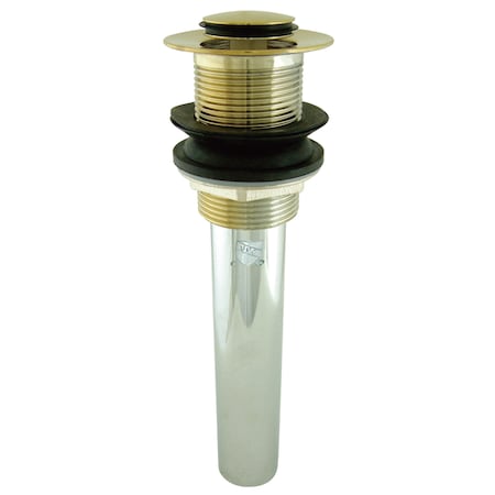 Kingston Brass Brass, Bathroom Sink Drain, Push Pop-Up Drain without Overflow EV8002