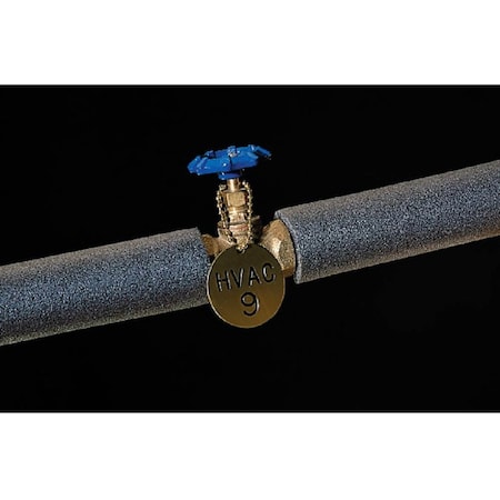 Nmc Tags, 1.5 Round, 035 Brass EVT1R