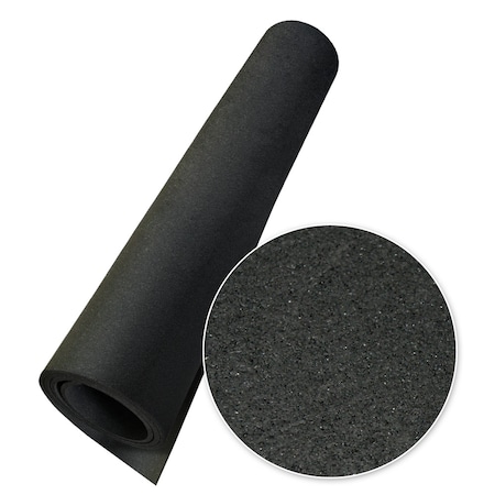 Rubber-Cal Rubber Cal "Elephant Bark" Rubber Flooring - 1/4 in. x 4 ft. x 14 ft. - Black 03_101_WAB