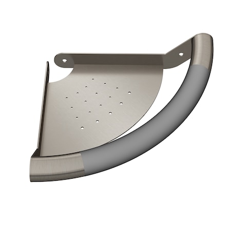 Pulse Showerspas Ergocornerbar Stainless Steel Brushed, 9" L, 304 Stainless steel, Brushed Nickel 4003-SSB