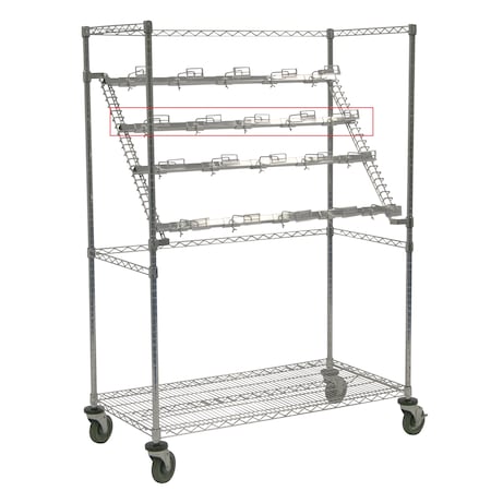 Technibilt Shelving Systems Extra bar, for 60" Wrap Cart WCHB60CH