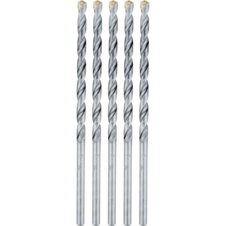 Makita Carbide Tipped Masonry Ha, 1/4"x6", PK5 E-10637