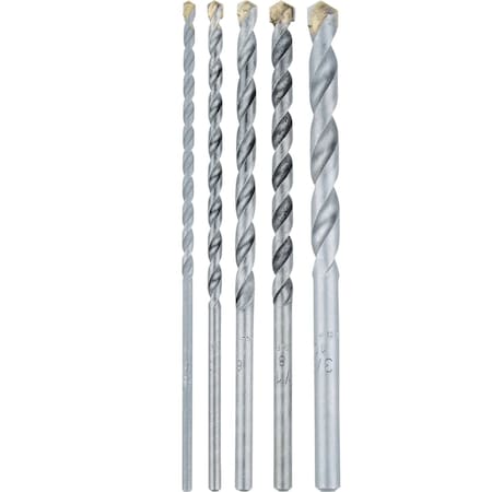 Makita Carbide Tipped Percussion Masonry Ha, 5pc E-10643