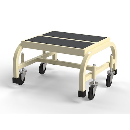 Ega Products 10" Overall H, Office Ladder, 60Deg Rise (Square Tube), 1 Steps, Vinyl Finish, 450 lb. Load Capacity F001