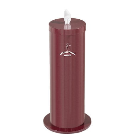Glaro Dispenser/Storage, Logo, Burgundy F1027-S-BY