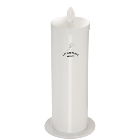 Glaro Dispenser/Storage, Logo, White F1027-S-WH