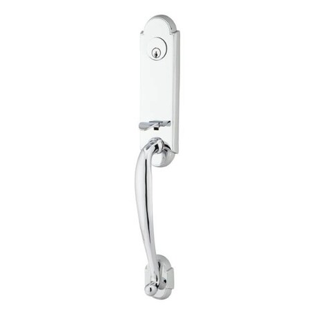 Emtek Bright Chrome Handleset F133343AUS26LH212 F133343AUS26LH212