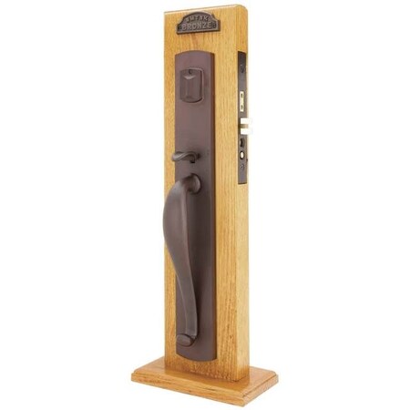 Emtek Medium Bronze Handleset F203328CDMBRH234 F203328CDMBRH234