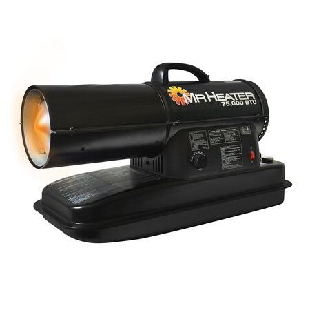 Mr. Heater Forced Air Kerosene Heater, 75,000 BTU, 75000 BtuH, Kerosene MH75KTR