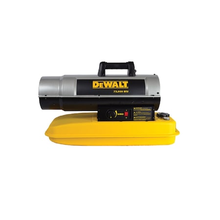 Dewalt Forced Air Heater, Kerosene, 75000 BtuH DXH75KT