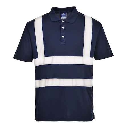 Portwest Iona Polo Shirt, 100% Polyester, Navy, L F477