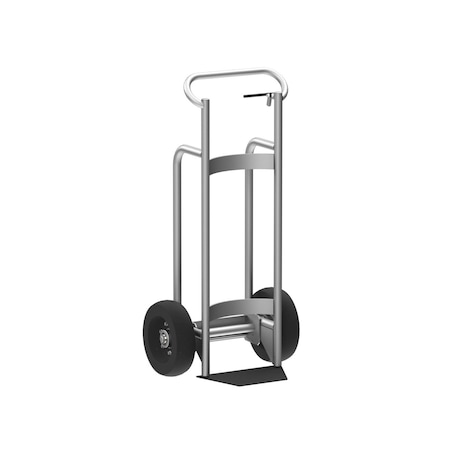Valley Craft HVAC Hand Truck - Steel, (4) Wheels, Red F81303A9