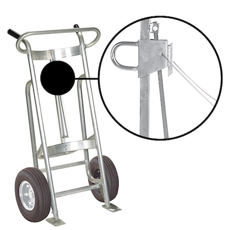 Valley Craft Two Wheel Drum Hand Truck, Aluminum F81500A0C
