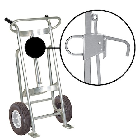 Valley Craft Two Wheel Drum Hand Truck, Aluminum F81500A0L