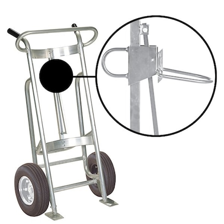 Valley Craft Two Wheel Drum Hand Truck, Aluminum F81500A0P