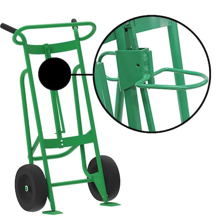 Valley Craft Two Wheel Drum Hand Truck, Steel F81600A9P