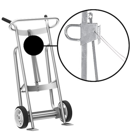 Valley Craft Two Wheel Drum Hand Truck, Aluminum F81625A0C