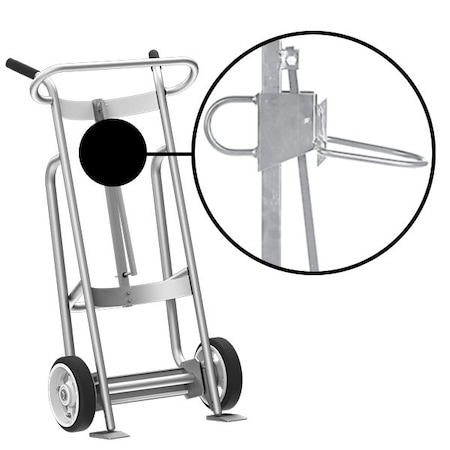 Valley Craft Two Wheel Drum Hand Truck, Aluminum F81625A0P